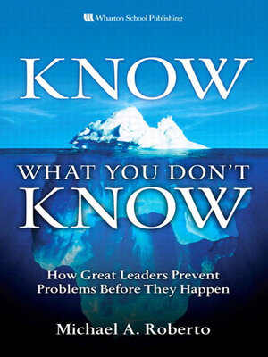 cover image of Know What You Don't Know